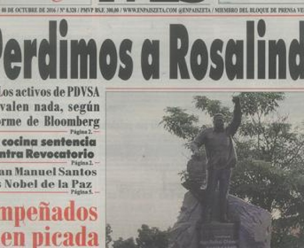 Испанские СМИ об открытие памятника Уго Чавесу