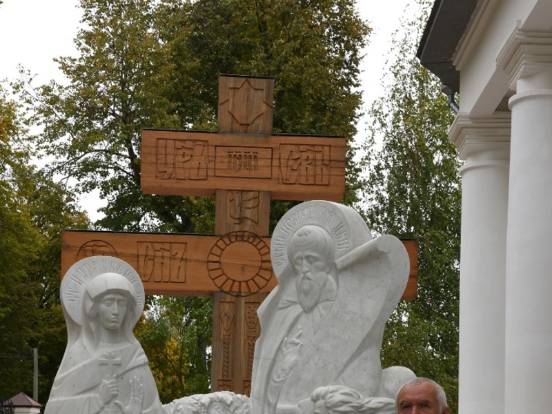Tombstone at Trinity Church, town Yazvische