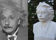 Portrait, bust Albert Einstein