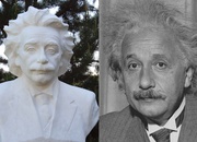 Portrait, bust Albert Einstein