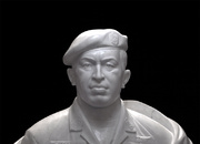 Portrait, bust Commander Hugo Chavez